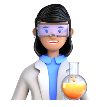 3D illustration education icon female png