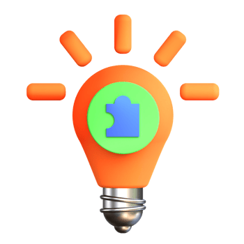 3D illustration education icon solution png