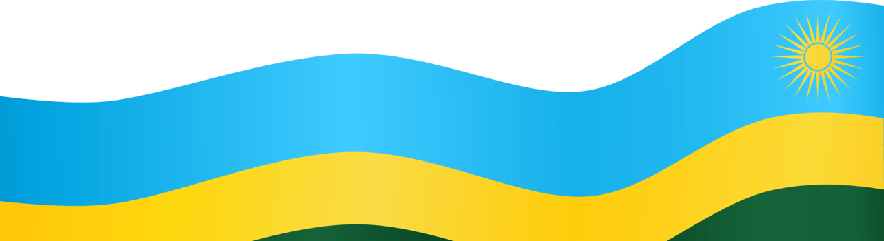 Rwanda flag wave png