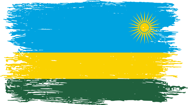 Rwanda flag brush png