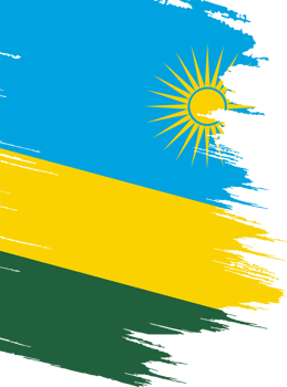 Rwanda flag brush png