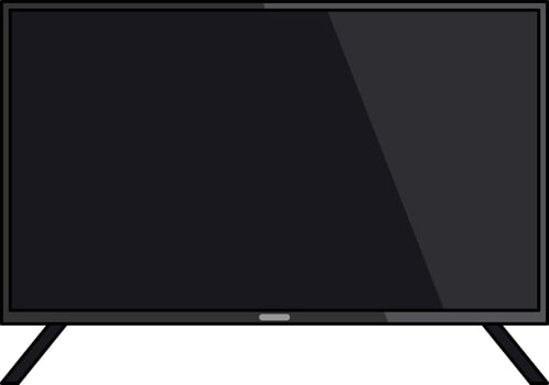 Vector illustration of television