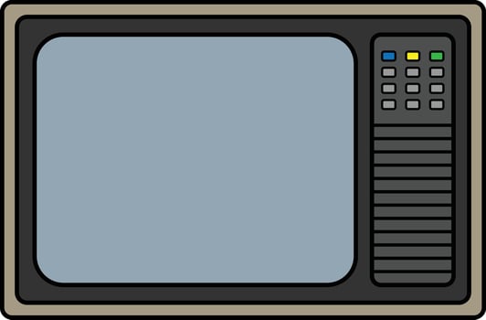 Vector illustration of television
