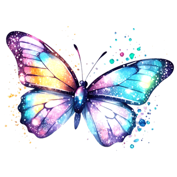 Beautiful Glitter Butterfly png