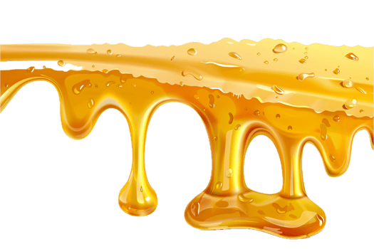AI generated Golden Honey Dripping png