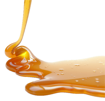 AI generated Golden Honey Dripping png