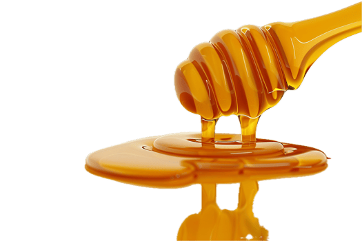 AI generated Golden Honey Dripping png