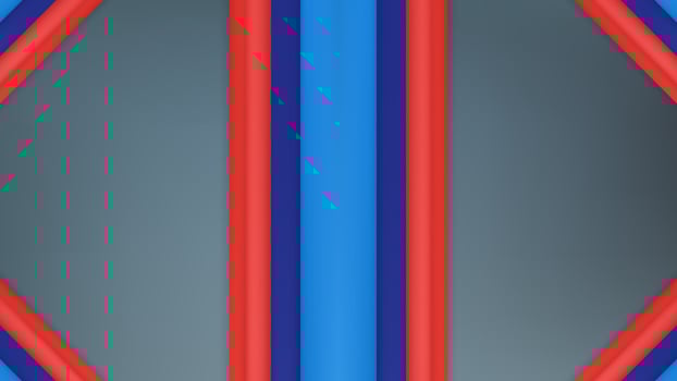 Abstract red and blue material design on grey background. Template for cover, business presentation, web design and brochure. Copy space for text. vector