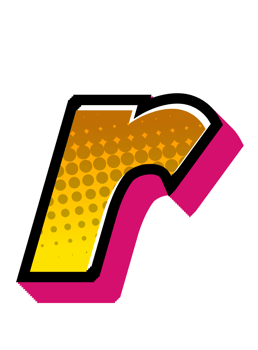 Comic Halftone Alphabet Letter and Number png