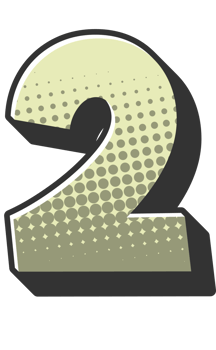 Comic Halftone Alphabet Letter and Number png