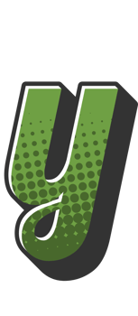 Comic Halftone Alphabet Letter and Number png
