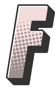 Comic Halftone Alphabet Letter and Number png