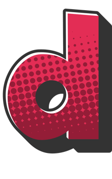 Comic Halftone Alphabet Letter and Number png