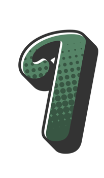 Comic Halftone Alphabet Letter and Number png