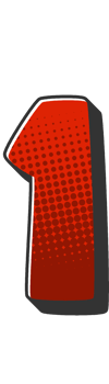 Comic Halftone Alphabet Letter and Number png
