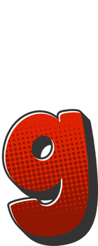 Comic Halftone Alphabet Letter and Number png