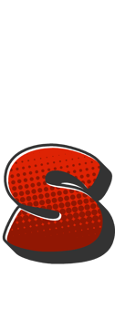 Comic Halftone Alphabet Letter and Number png