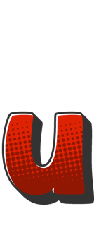 Comic Halftone Alphabet Letter and Number png