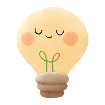 Lightbulb cartoon watercolor png
