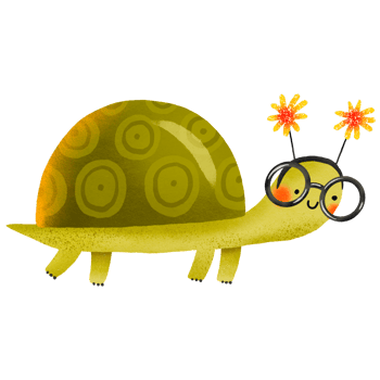 Cartoon cheerful turtle celebrating birthday. Collection. Hand drawn holiday illustration on isolated background png