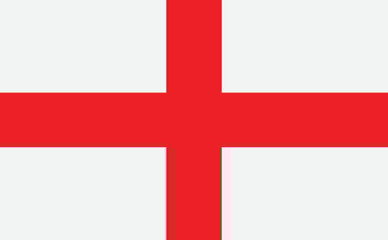 England flag . England national flag isolated on white background vector