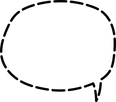 Black and white dashed line speech bubble balloon, icon sticker memo keyword planner text box banner, flat transparent element design png