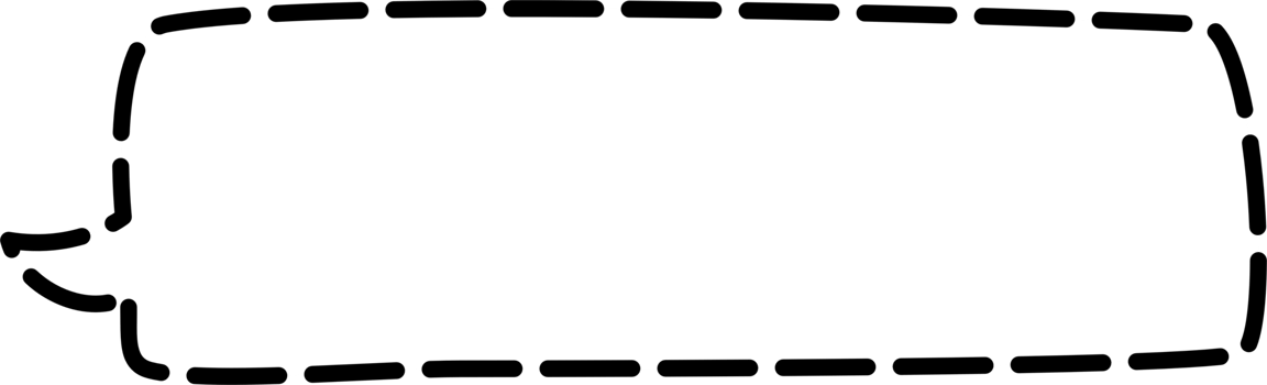 Black and white dashed line speech bubble balloon, icon sticker memo keyword planner text box banner, flat transparent element design png