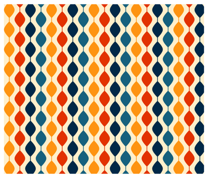 Retro 1970s Mid Century Colorful Vertical Diamond Stripes Background Surface Pattern png