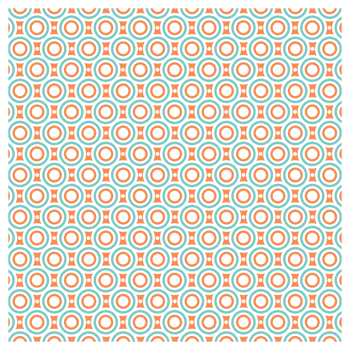 Retro 1970s Style Blue Orange White Circles And Spots Vintage Seventies Background Pattern png