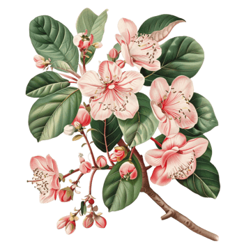 illustration of guava flowers png