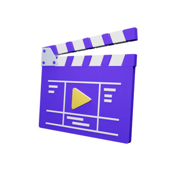 Clapperboard 3D Icon png