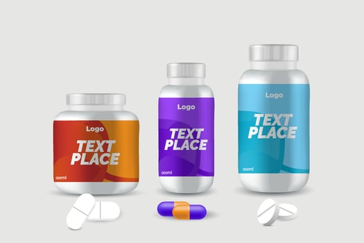 label template supplement vitamin label bottle label packaging design creative and modern design with multi vitamin natural vector medicine label.