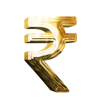 gold indian currency symbol png