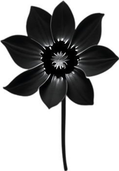 AI generated Nightshade Flowers, Close-up painting of Nightshade Flowers. png