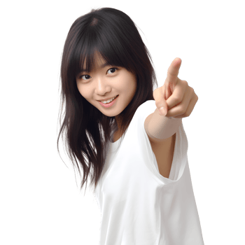 Portrait of young woman happy smiling and standing posing png