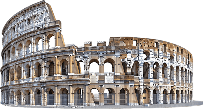 AI generated Ancient Colosseum Structure png