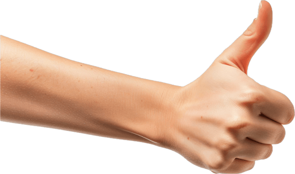 AI generated Human Hand Giving Thumbs Up png