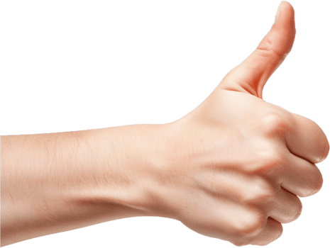 AI generated Human Hand Giving Thumbs Up png
