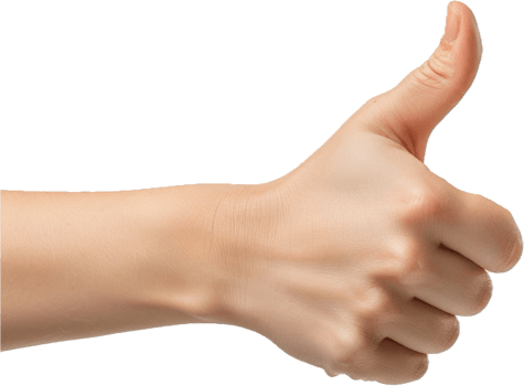 AI generated Human Hand Giving Thumbs Up png