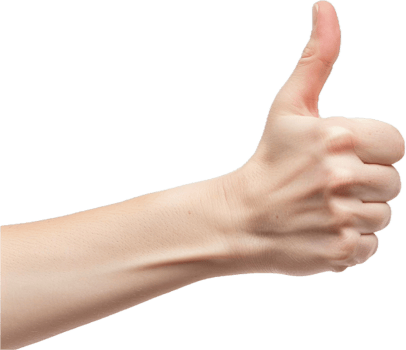 AI generated Human Hand Giving Thumbs Up png