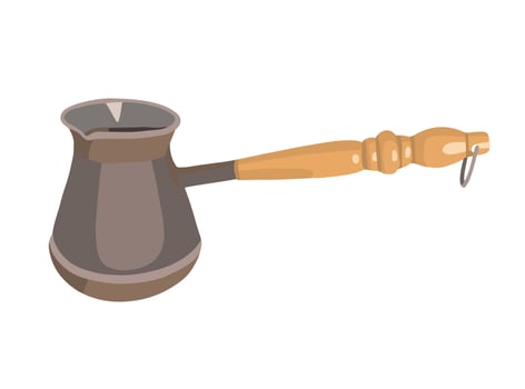 A coffee mug on a white background. vector