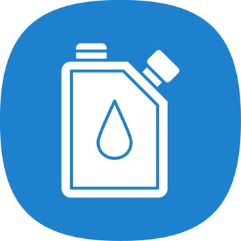 Canister Glyph Curve Icon vector