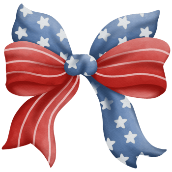 Ribbon watercolor in Independence Day png