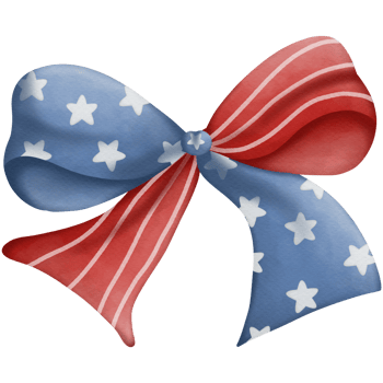 Ribbon watercolor in Independence Day png