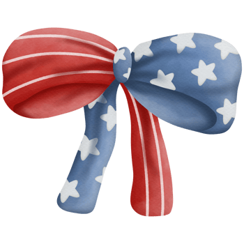 Ribbon watercolor in Independence Day png