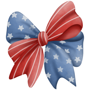 Ribbon watercolor in Independence Day png