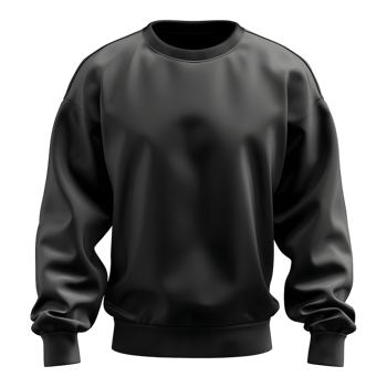Black Winter Hoodie on Transparent background - png