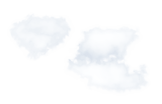 White fluffy clouds isolated,Abstract Soft Single fog or haze, illustrati of nature elements for landscape design png