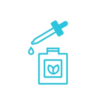 Essence icon. Serum for Beauty treatment. Isolated on white background. From blue icon set. vector