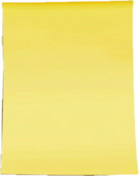 Blank Yellow Sticky Note with Curled Corner png